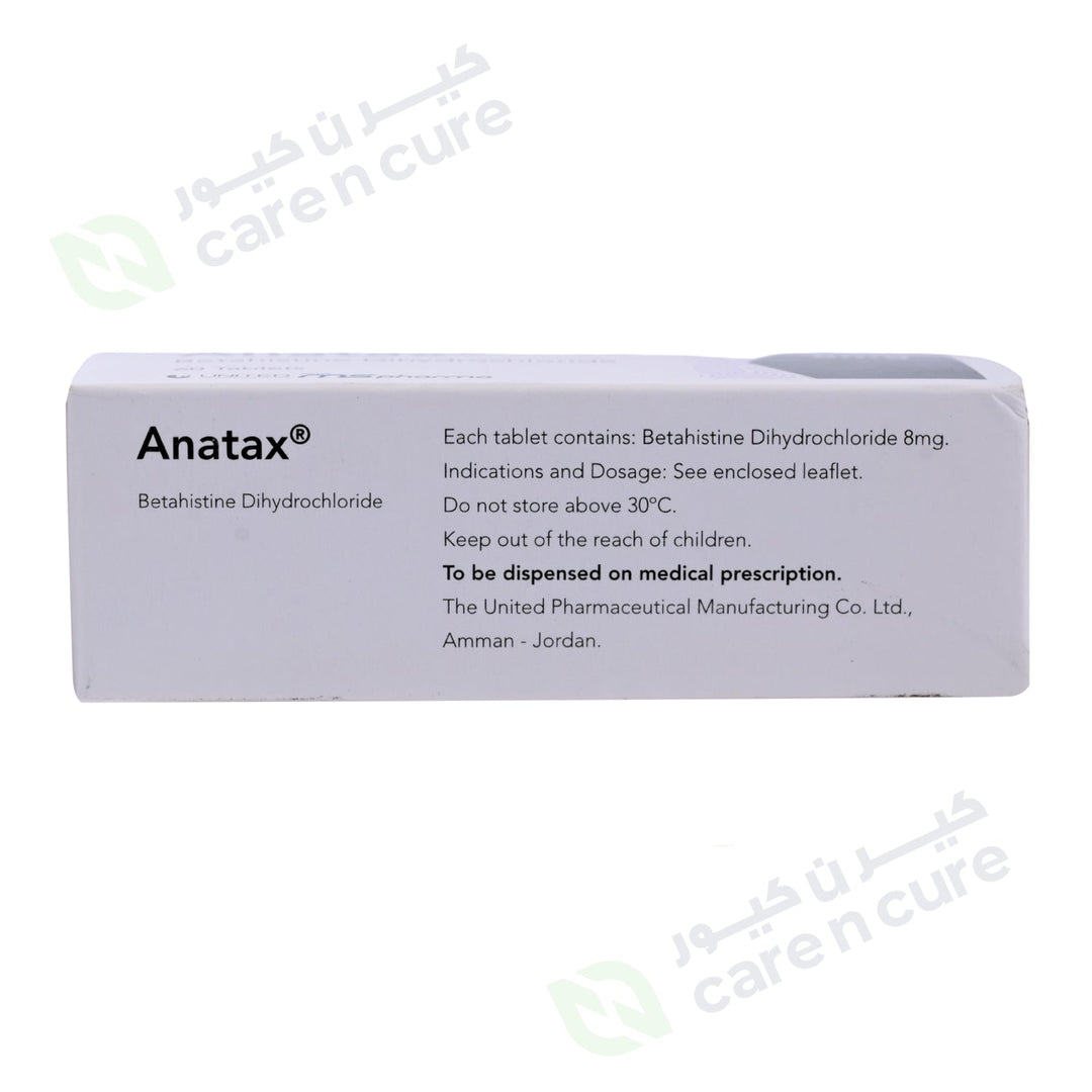 Anatax 8 mg Tablet 60 Pieces