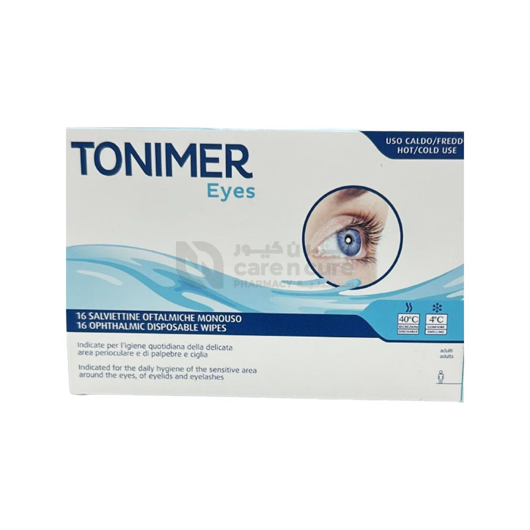 Tonimer Lab Ophthalmic Wipes 16 Pieces