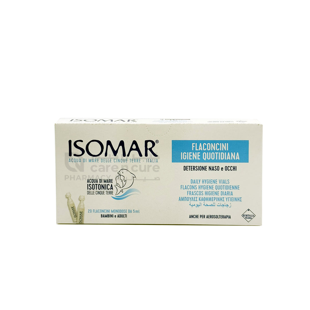 Isomar Daily Hygiene Vials For Eye And Ear 5 ml X 20