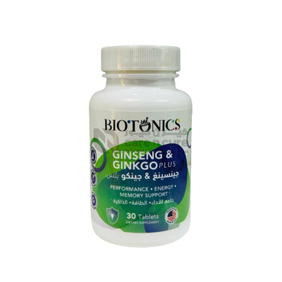 Biotonic Ginseng & Ginkgo Plus 30 Tablets  - 69442