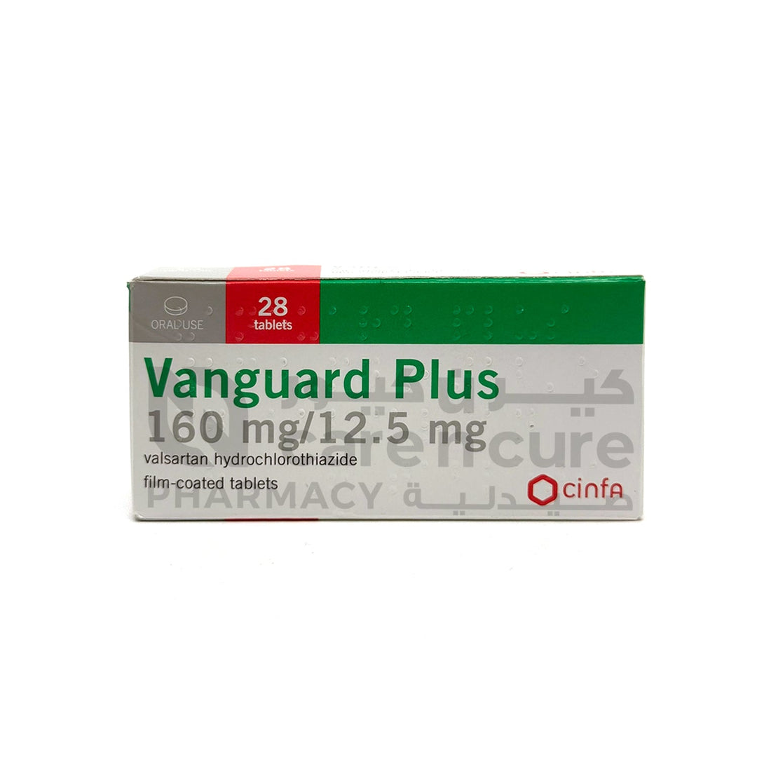 Vanguard Plus 160/12.5 Mg Tablets 28 Pieces