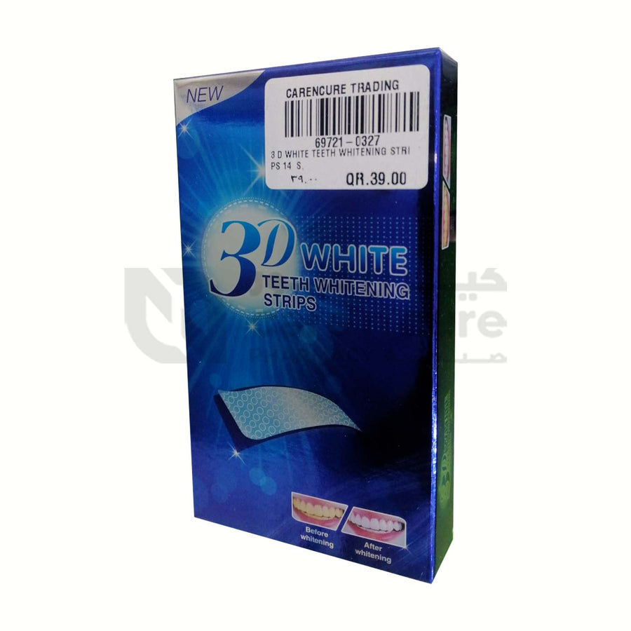 3D White Teeth Whitening Strips 14 Pieces
