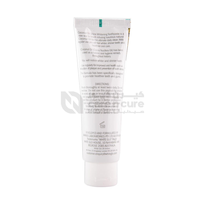 White Glo Coconut Oil Toothpaste