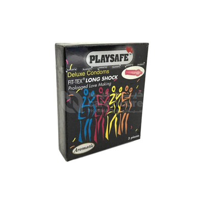 Playsafe Fit-Tex Long Shock Condoms - 3 Pieces