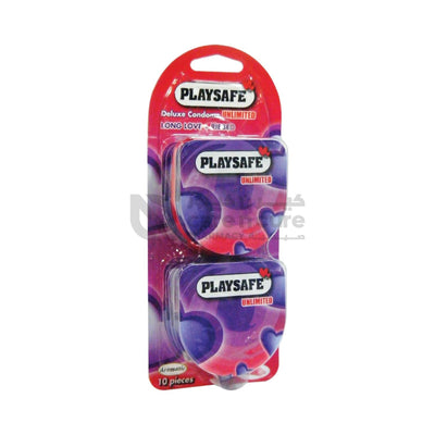 Playsafe Easy Pack Long Love + Ribbed Condom 10 Pieces
