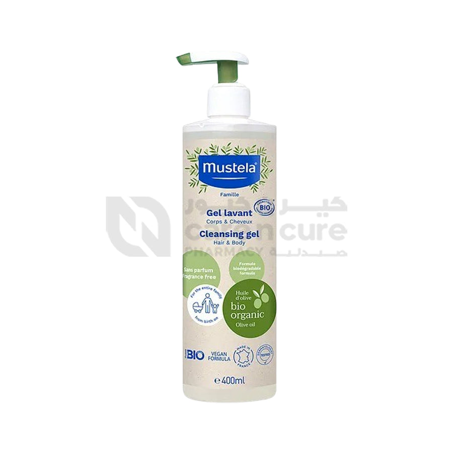Mustela Gb Organic Certified Cleansing Gel 400 ml