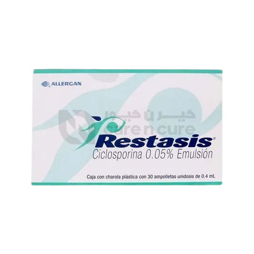Restasis 0.05% Vial 0.4ml X 30 Pieces