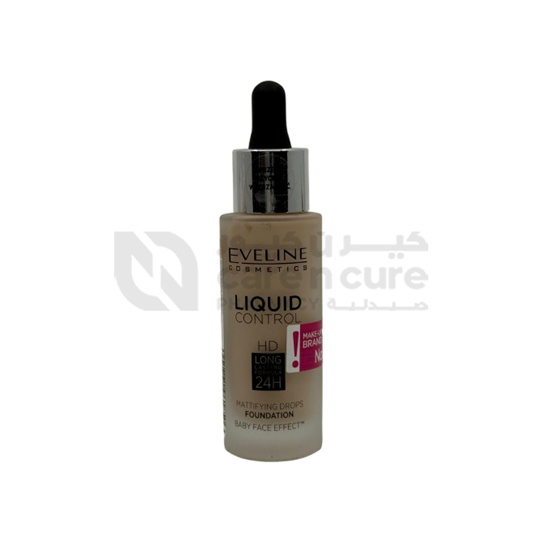 Eveline Liquid Control Foundation With Dropper 005 Ivory 32 ml