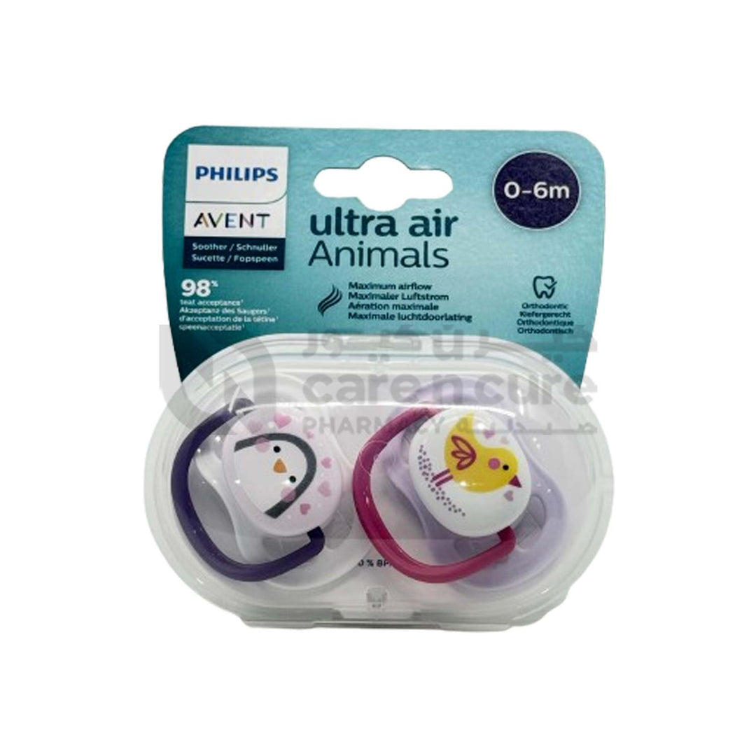Philips Avent SCF080/06 Soother Ortho 0-6Months Girl PENG/BIRD