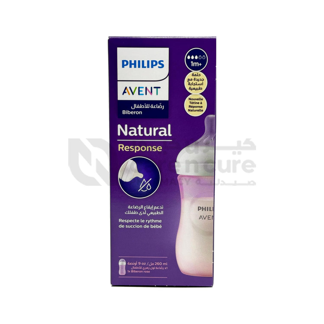 Philips Avent SCY903/11 Bottle Natural 3.0 9oz Pink 1 Piece