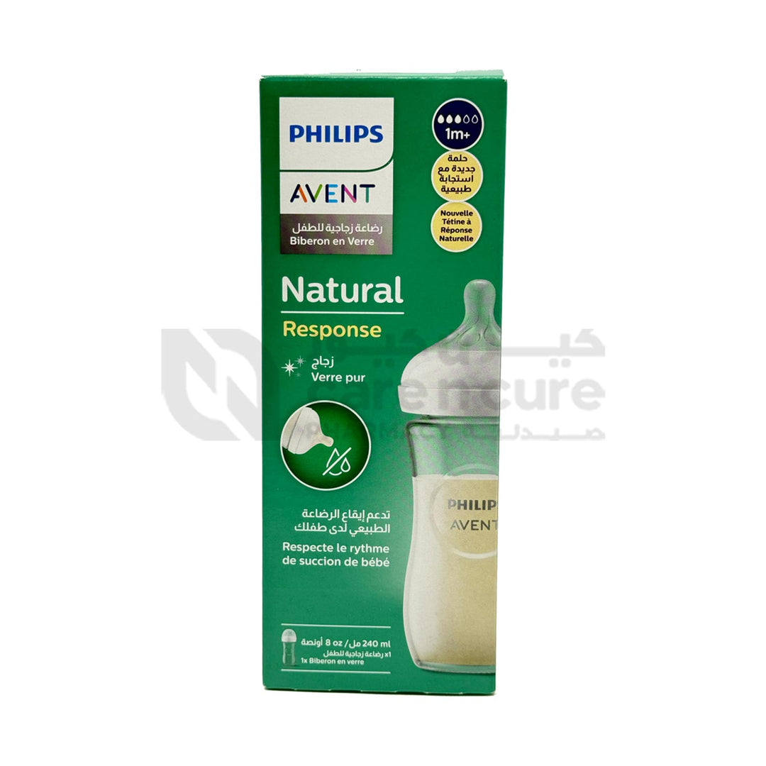 Philips Avent SCY933/01 Bottle Natural 3.0 Glass 8oz 1 Piece