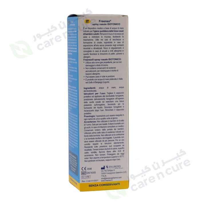 Freenex Isotonic Nasal Spray With Sea Water