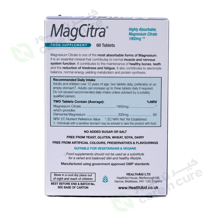 Health Aid Magcitra Tablets 60 Pieces