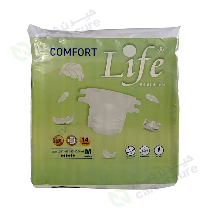 Life Adult Diapers Comfort 14 Pieces Medium #1106