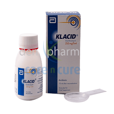 Klacid Paed Susp 250Mg/100ml (Original Prescription Is Mandatory Upon Delivery)