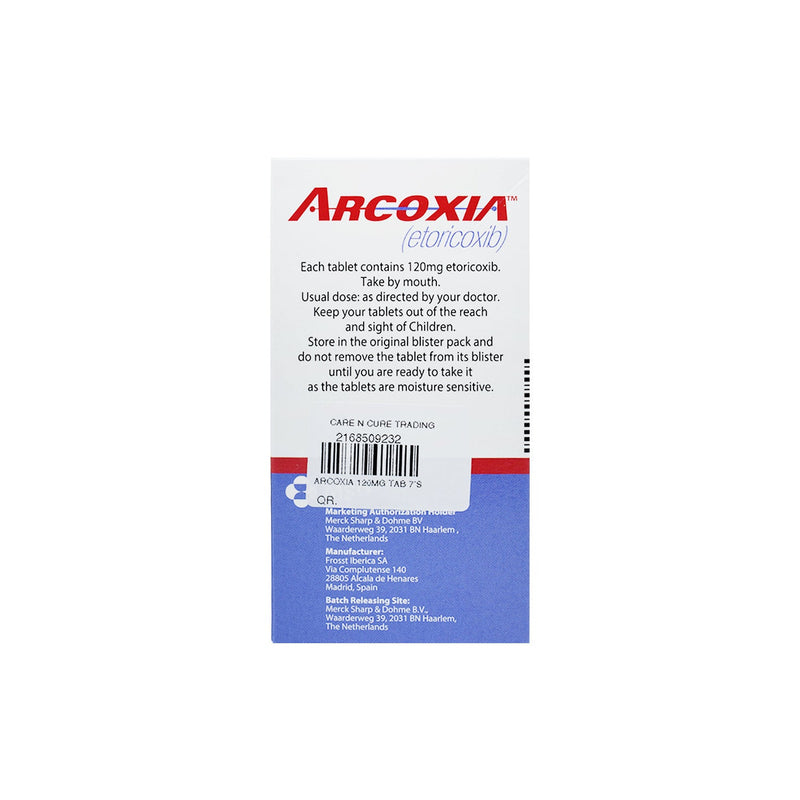 Arcoxia 120mg Tablets 7S
