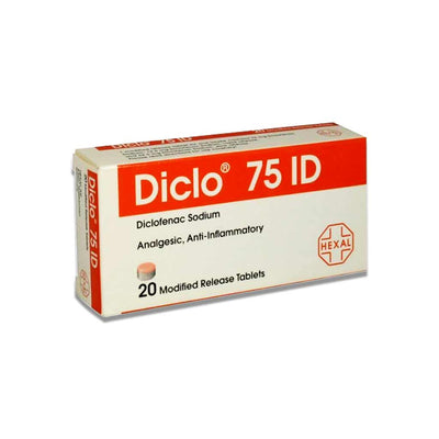 Diclo 75 Id Tablets 20's