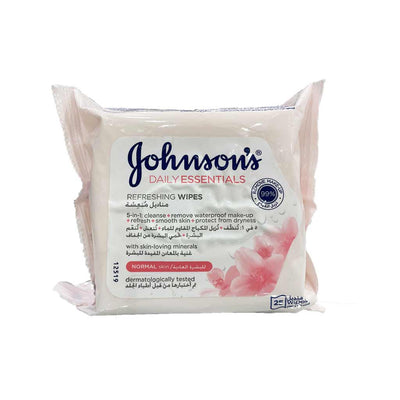 Johnson'S Daily Essential Refresh Wipes Norm 25S
