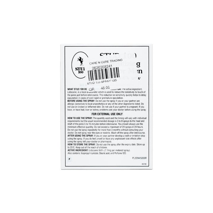 Stud 100 Spray 12G