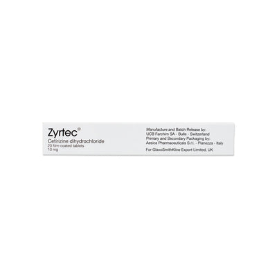 Zyrtec 10mg Tablets 20S