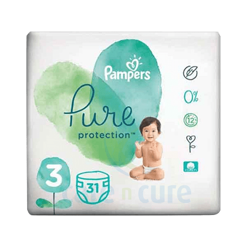 Pampers Pure S3 Vp 31's 4 X 31 (New)