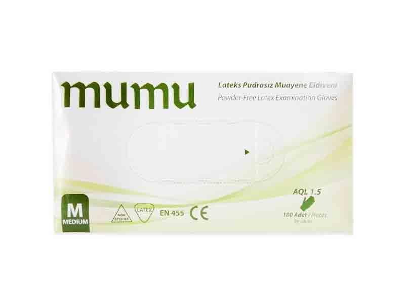 Mumu Latex Gloves Pf (M) 100'S