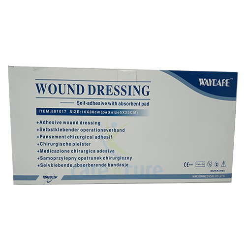 Waycare Adh With Absorbent Pads 10 X30cm 25's