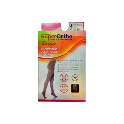 Classic Thigh High Open Toes With Silicone Band A6-004 (Medium)