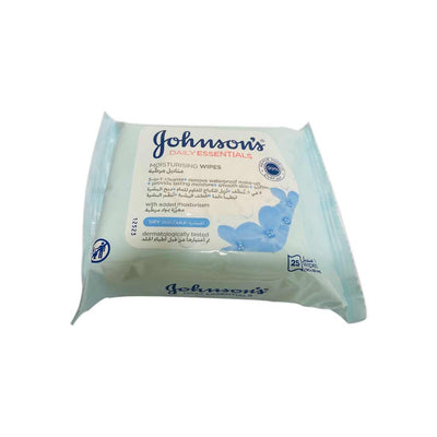Johnson'S D/E Nourshing Wipes Dry 25S