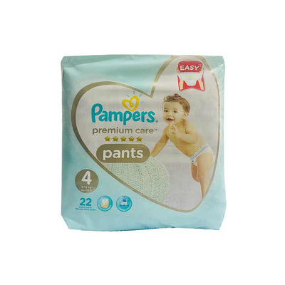 Pampers Premium Care Pants Size 4 (9-14Kg), 22 Nappy Pants