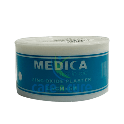 Medica Zinc Oxide Plaster 2.5 cm X 5 M With Cover