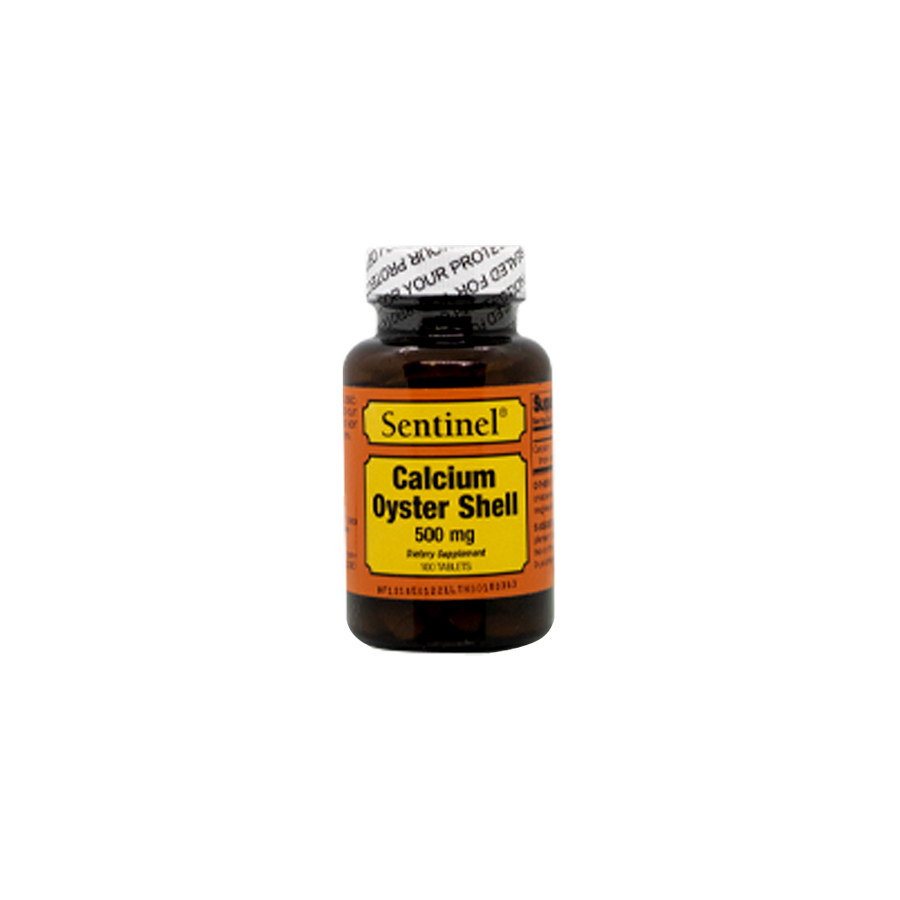 Sentinel Oyster Shell Calcium 500mg Tablets 100's