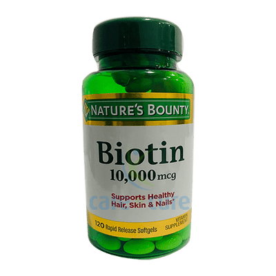 Nature's Bounty Biotin 10000 Mcg Softgels 120S