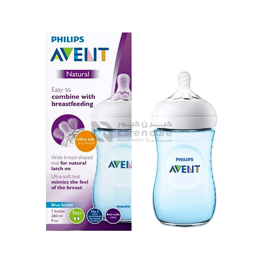 Philips Avent Natural 2.0 Bottle 260ml Blue Scf035/17