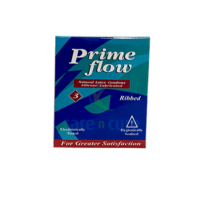 Primeflow Condoms Ribbed 3S
