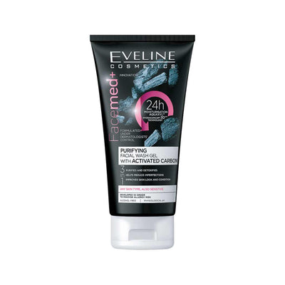 Eveline Facemed Facial Wash Gel With Activated Carbon 150ml