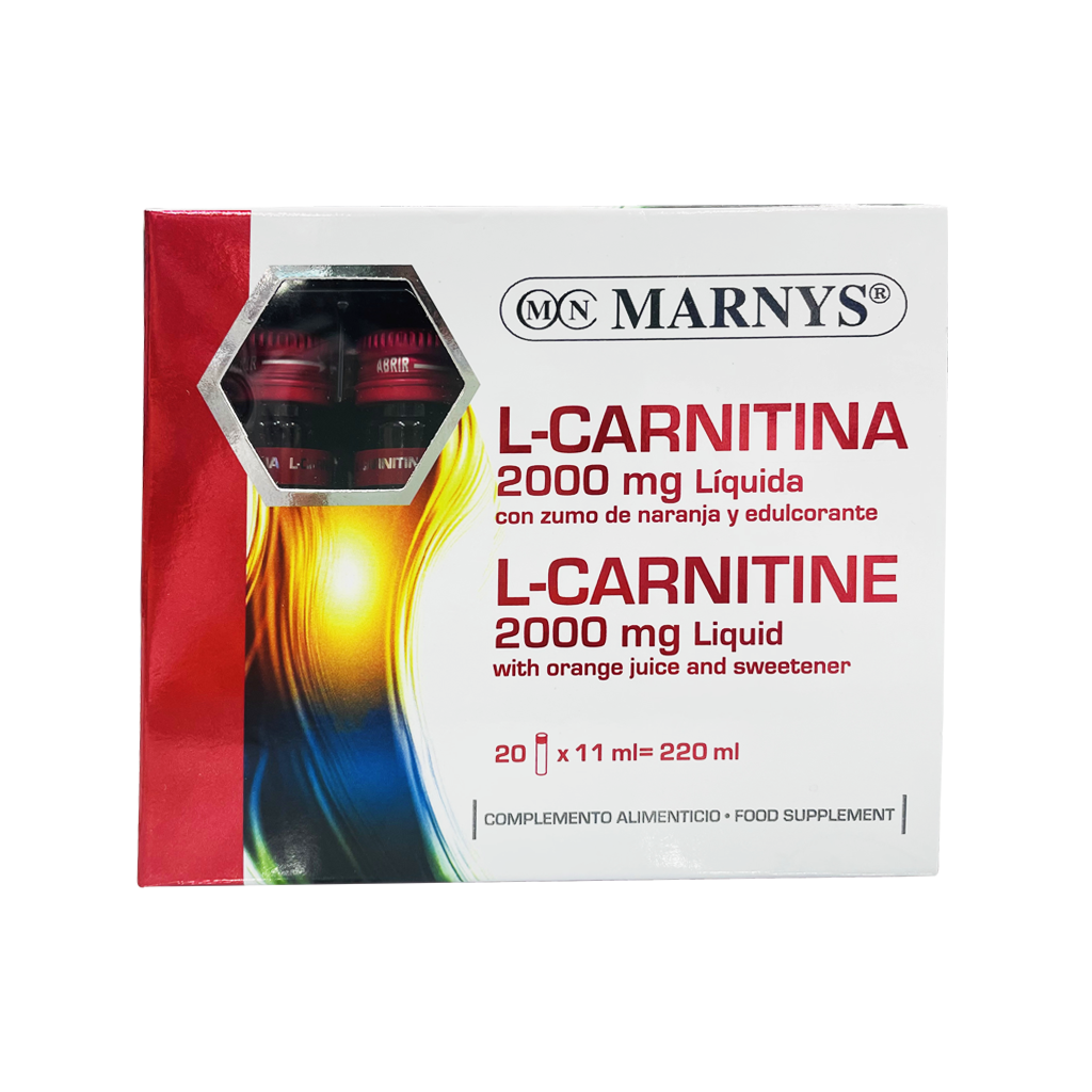 Marnys L-Carnitine 2000 mg Liquid 11ml Vial 20 Vials