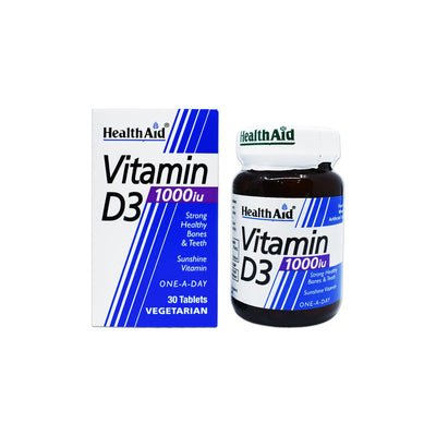 Health Aid Vitamin D3 1000Iu Tablets 30S