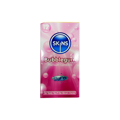 Skins Bubble Gum Flavour Condoms 12's