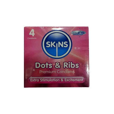Skins Dots & Ribs Condoms 4's