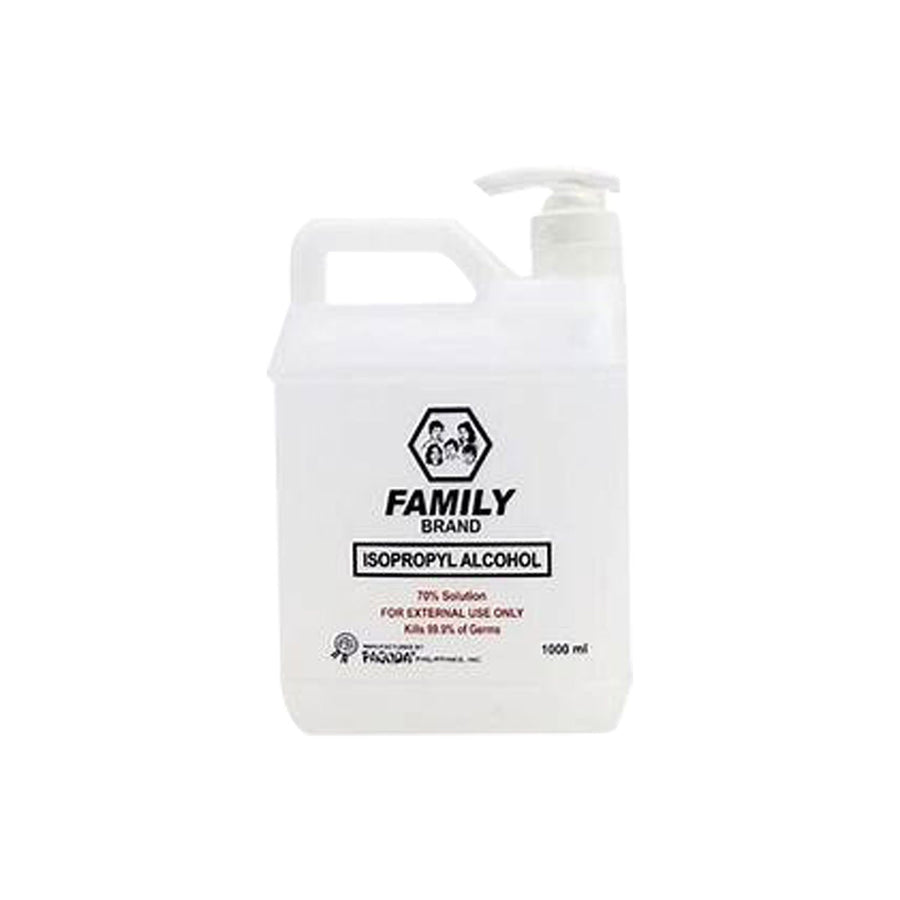 Family Rubbing Alcohol 70% W/ Pump 1000 ml
