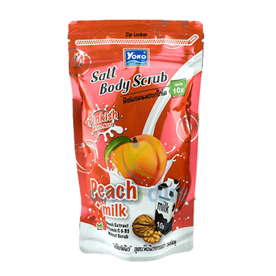 Yoko Gold Salt Body Scrub Peach + Milk 350gm Y659