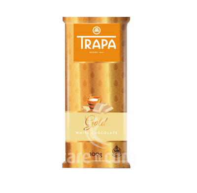 Trapa Gold White Chocolate Bar 100G