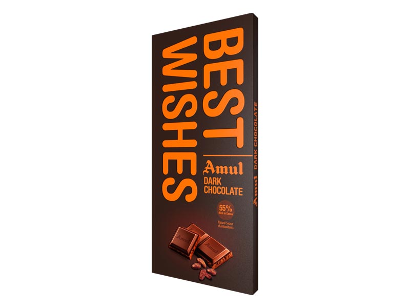 Amul Dark Chocolate Best Wishes 150 gm
