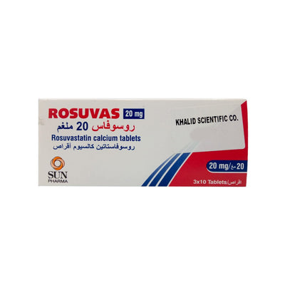 Rosuvas 20mg Tablets 30's