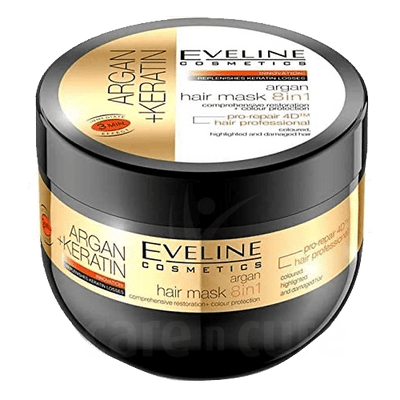 Eveline Argan+ Keratin Hair Mask 8 In 1 300ml
