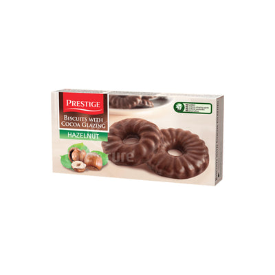 Prestige Biscuits W/Cocoa Glazing Hazelnut 160gm 3'S Offer