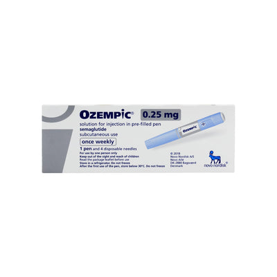 Ozempic 0.25Mg Solution for Injection in Pre-Filled Pen 1.5ml 1'S (Original Prescription Is Mandatory Upon Delivery)