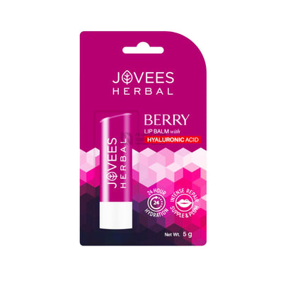 Jovees Berry Lip Balm With Hyaluronic Acid 5g