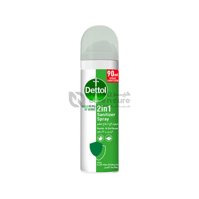 Dettol Hand Sanitizer 2 In 1 Spray 90ml